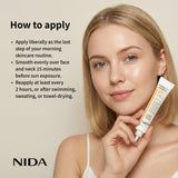 NIDA Invisible Fit Sun Serum for Face
